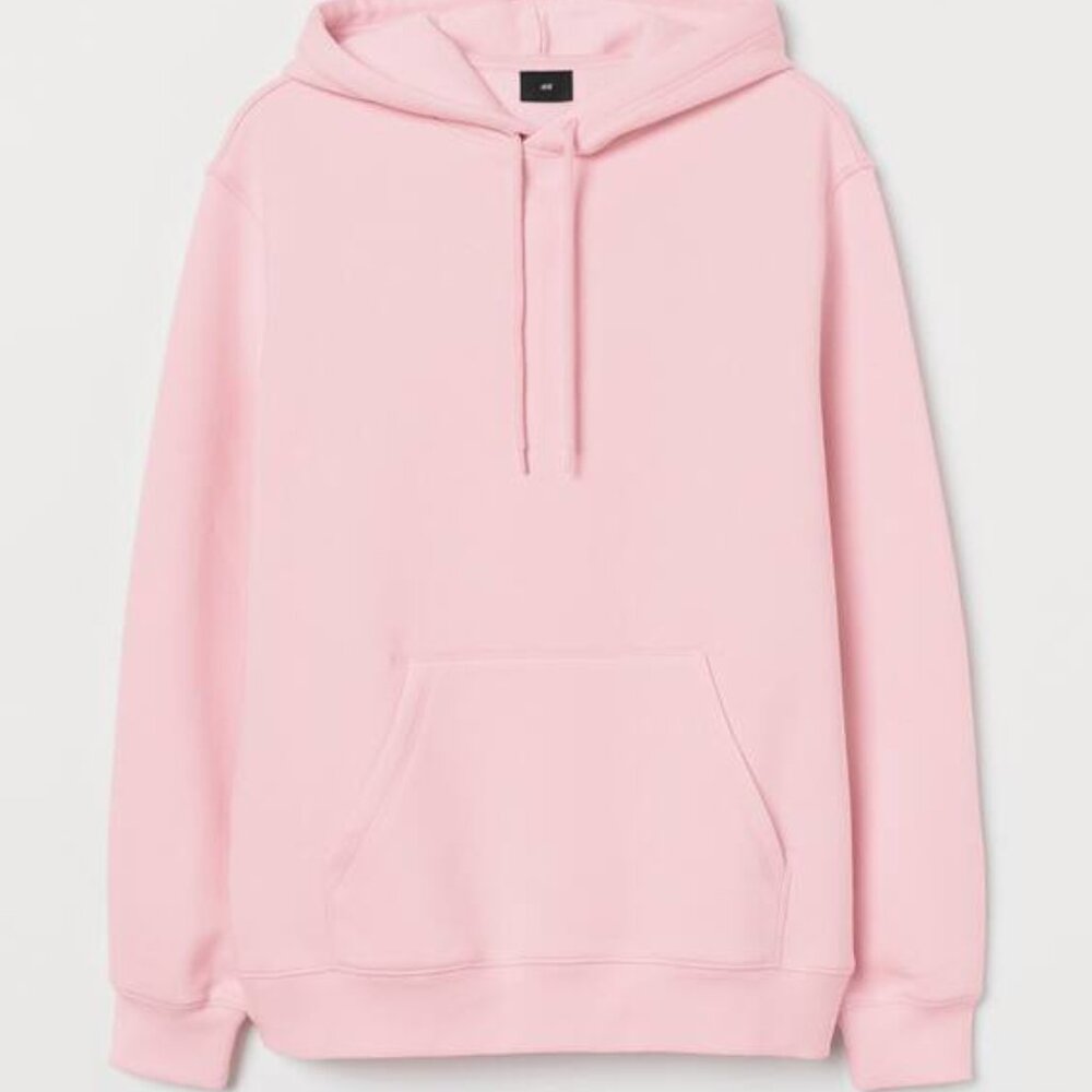 H&M Relaxed Fit Hoodie - Light Pink